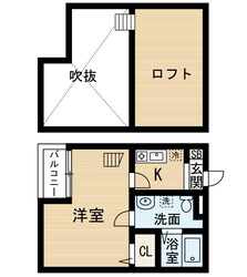 八田駅 徒歩3分 2階の物件間取画像